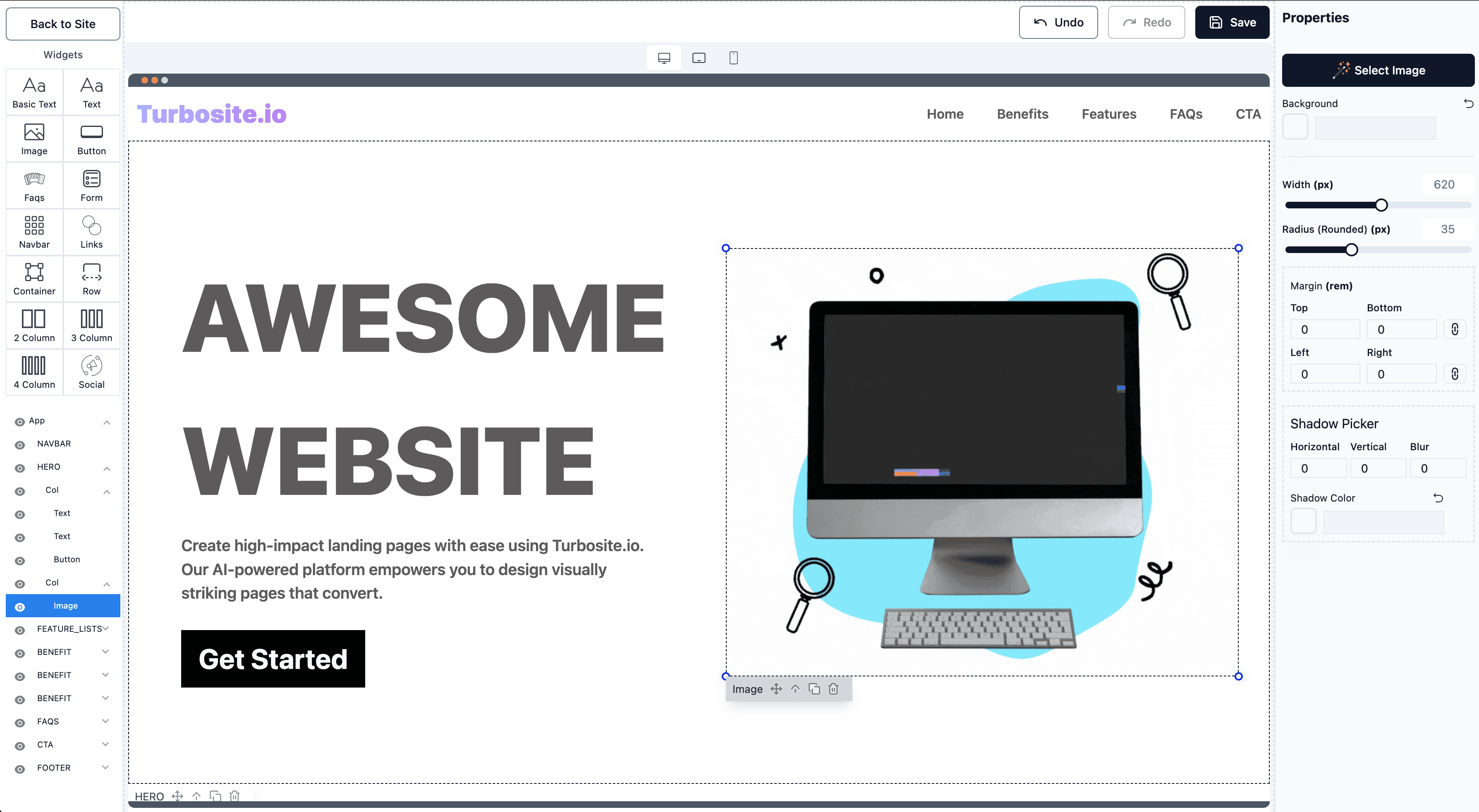 Demo editor turbosite